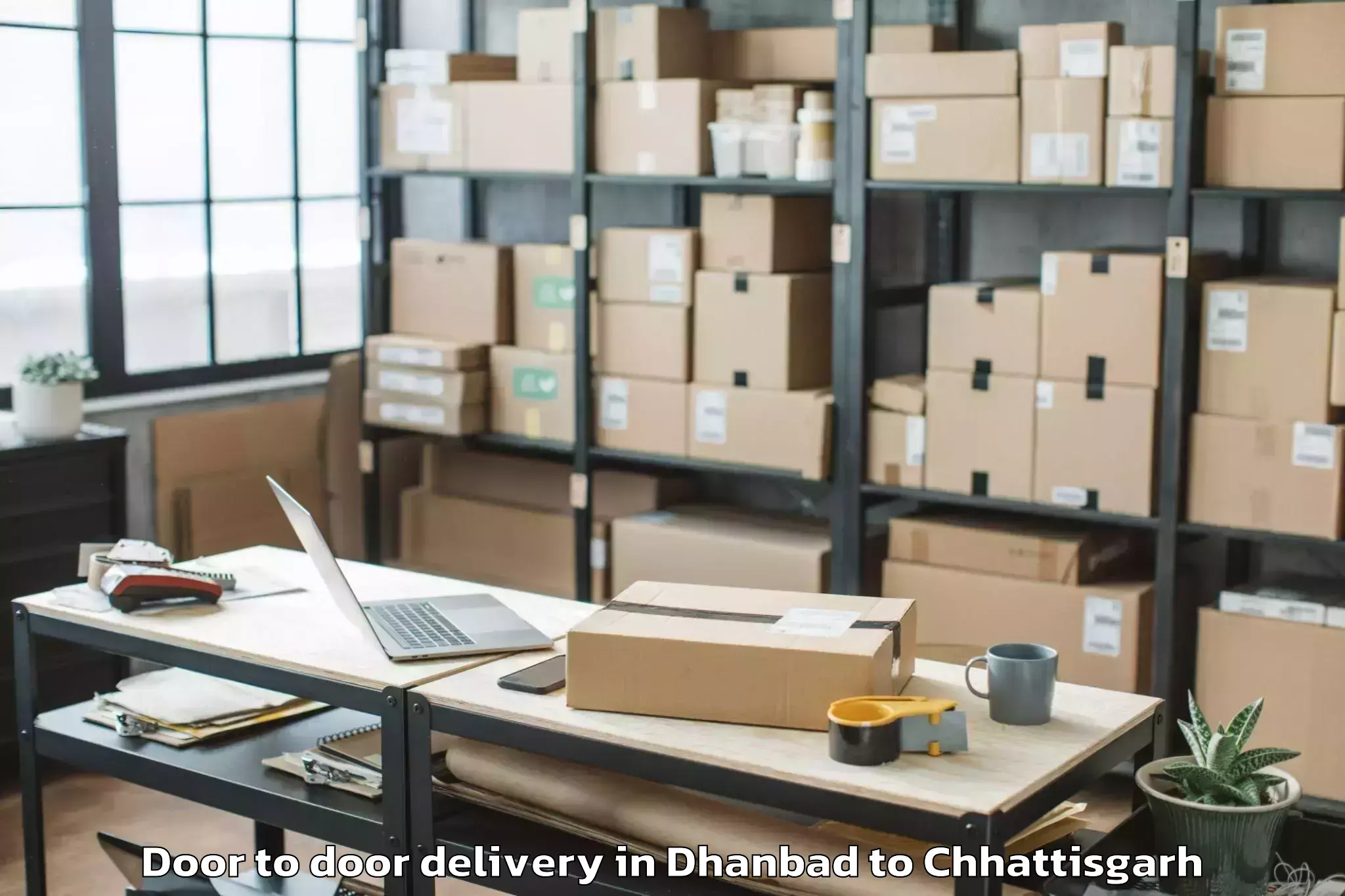 Quality Dhanbad to Jagdalpur Door To Door Delivery